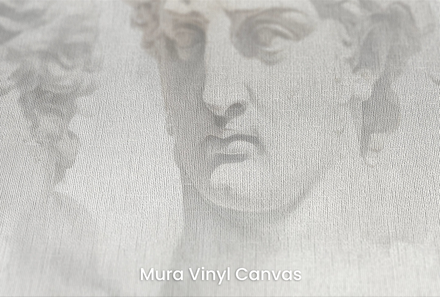 Zbliżenie na artystyczną fototapetę o nazwie Sorrow of Niobe na podłożu Mura Vinyl Canvas - faktura naturalnego płótna.