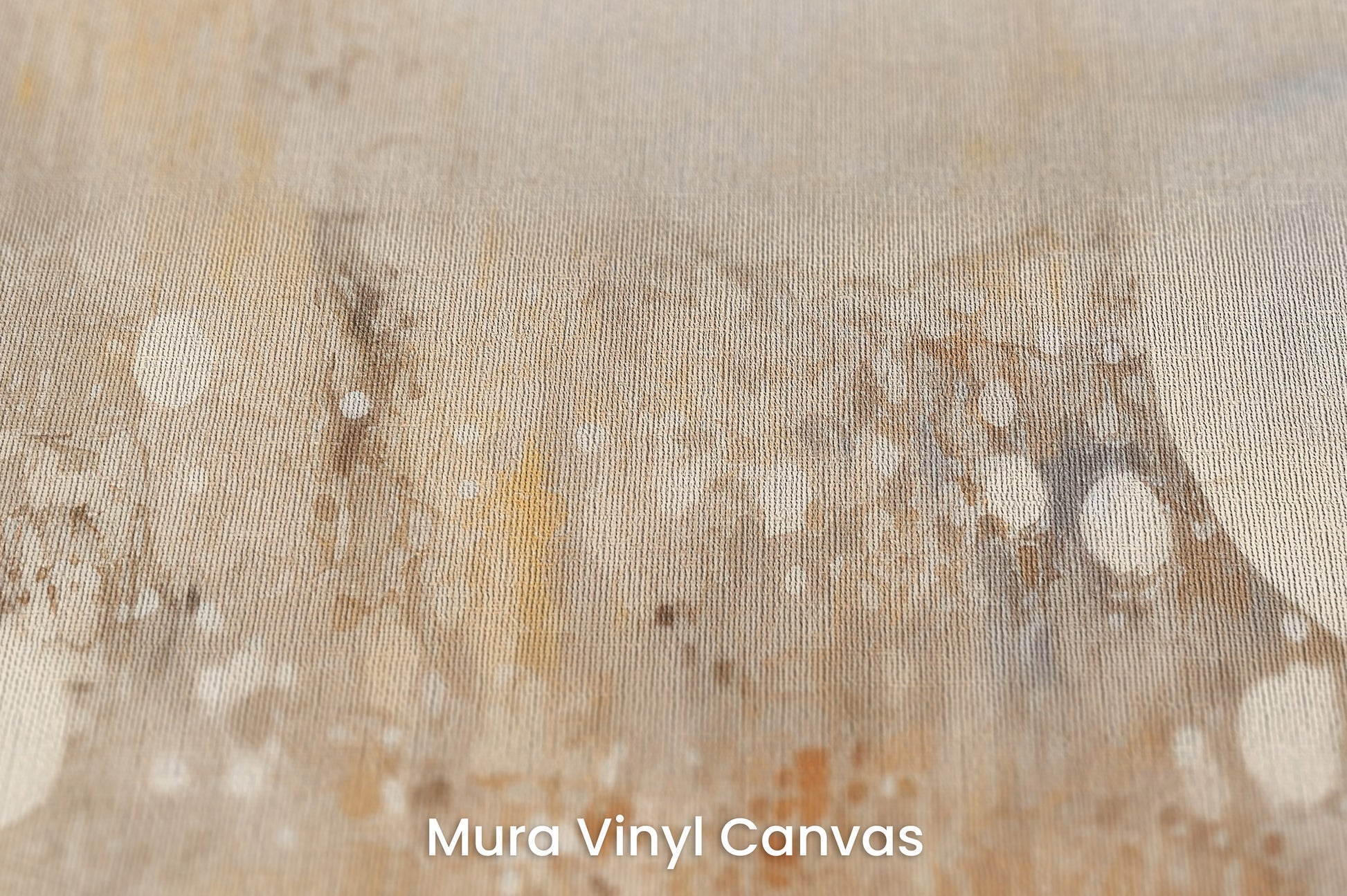 Zbliżenie na artystyczną fototapetę o nazwie HORIZON OF HARMONY na podłożu Mura Vinyl Canvas - faktura naturalnego płótna.