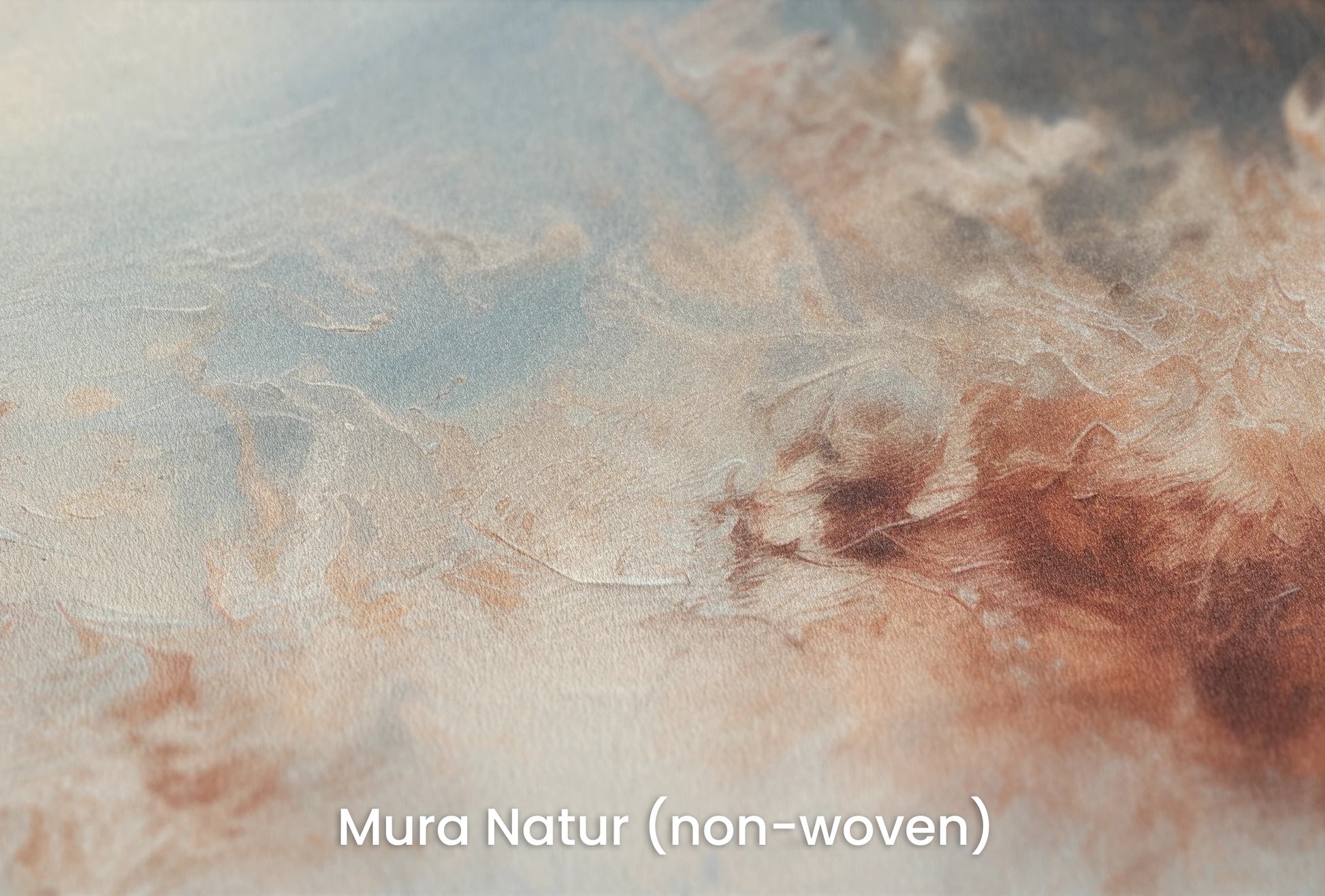 Zbliżenie na artystyczną fototapetę o nazwie Cosmic Flow na podłożu Mura Natur (non-woven) - naturalne i ekologiczne podłoże.