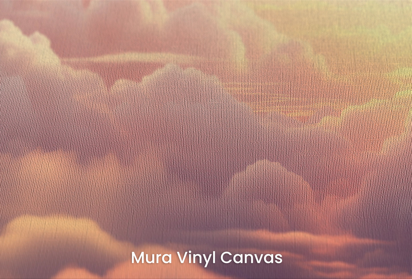 Zbliżenie na artystyczną fototapetę o nazwie Azure Dream na podłożu Mura Vinyl Canvas - faktura naturalnego płótna.