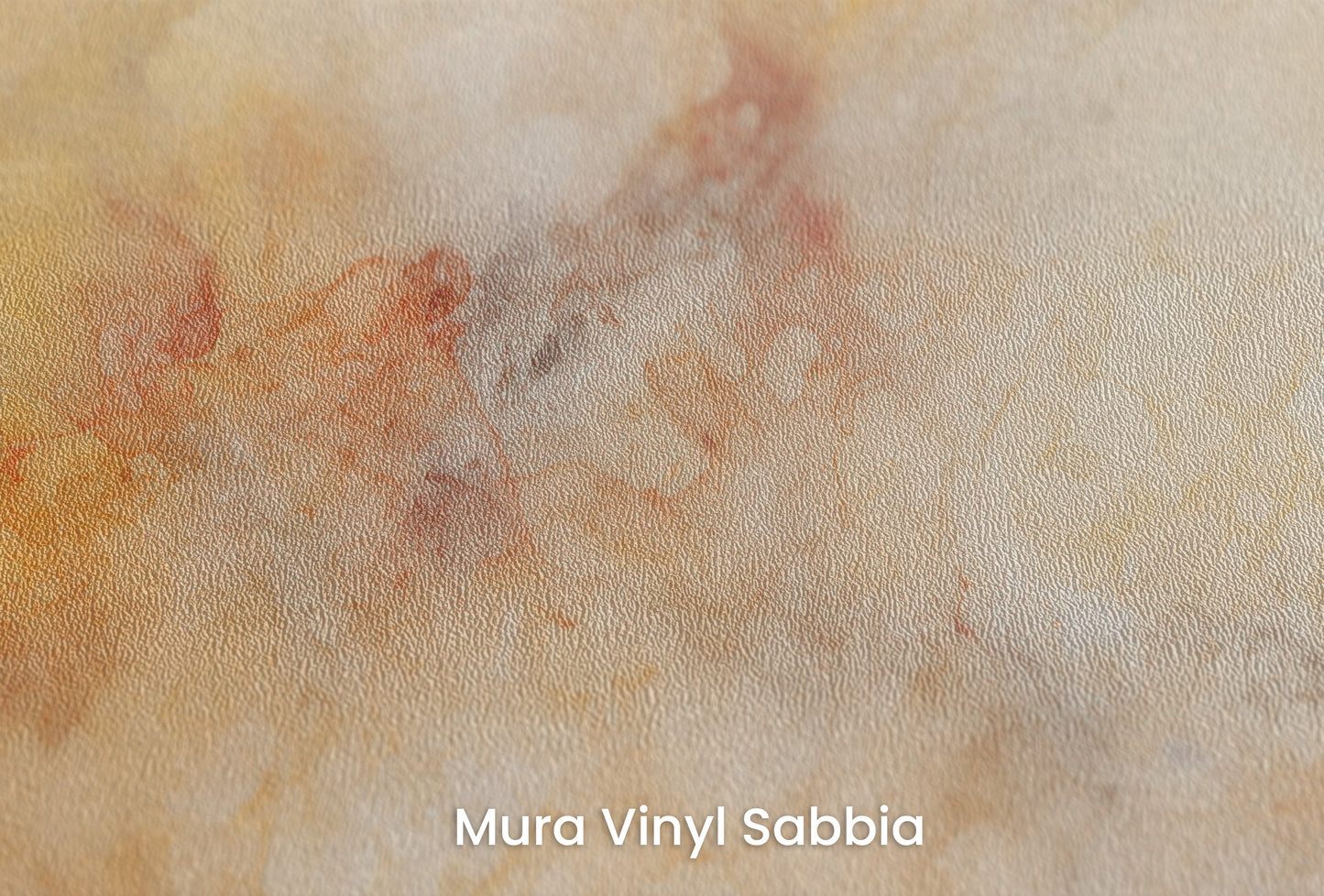 Zbliżenie na artystyczną fototapetę o nazwie AMBER DREAMSCAPE na podłożu Mura Vinyl Sabbia struktura grubego ziarna piasku.