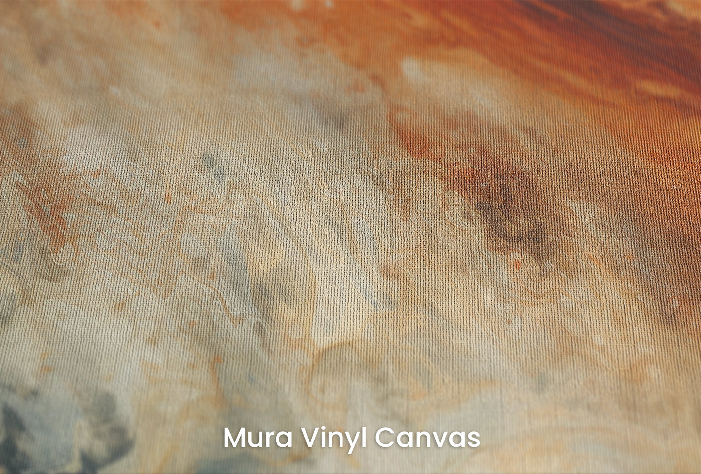 Zbliżenie na artystyczną fototapetę o nazwie Jupiter's Storm na podłożu Mura Vinyl Canvas - faktura naturalnego płótna.