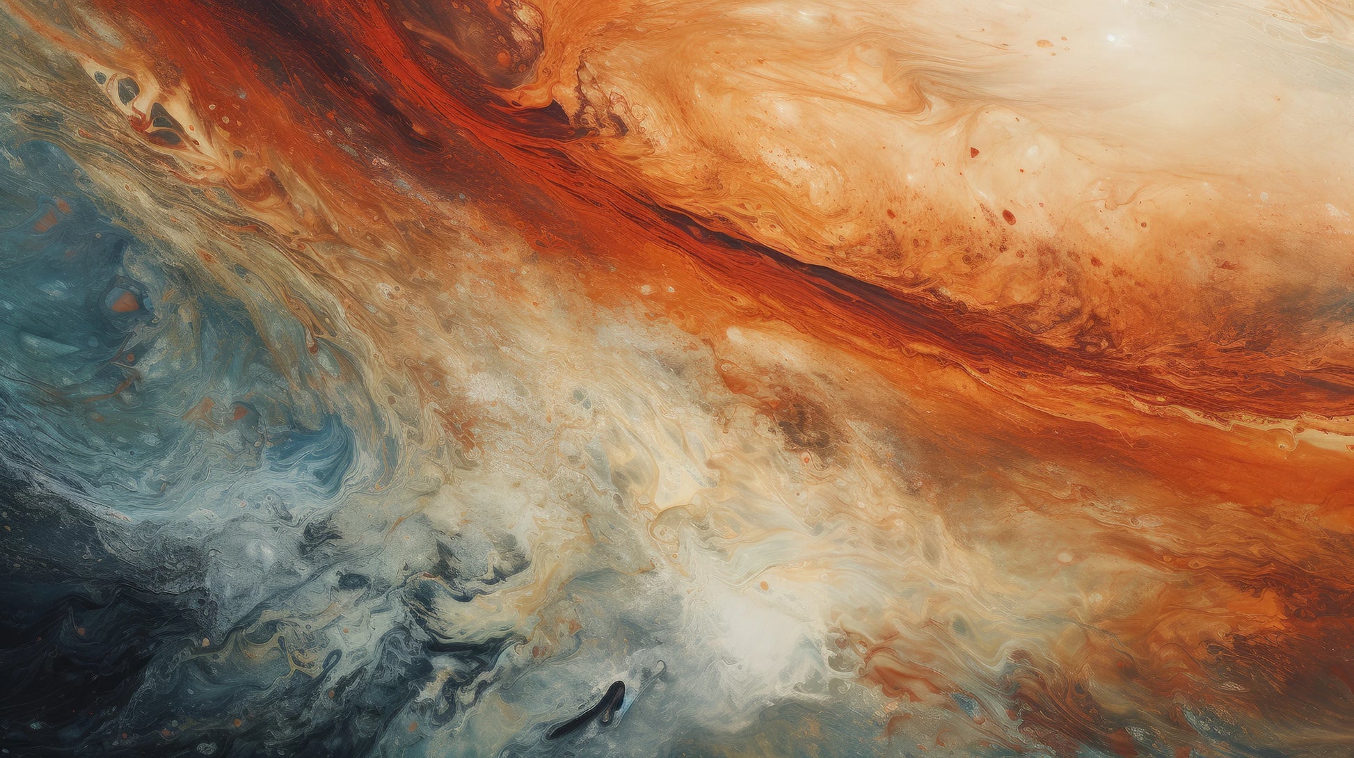 Prezentacja całego wzoru fototapety o nazwie Jupiter's Storm