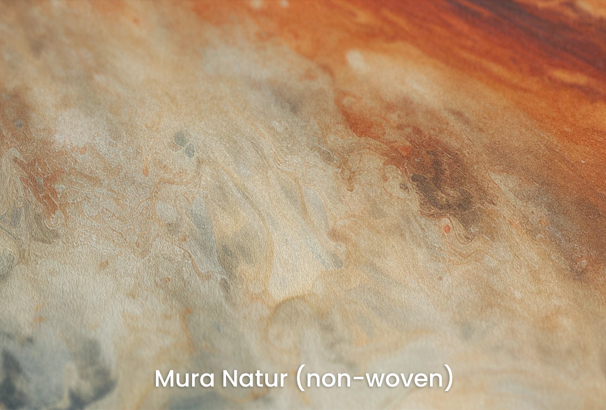 Zbliżenie na artystyczną fototapetę o nazwie Jupiter's Storm na podłożu Mura Natur (non-woven) - naturalne i ekologiczne podłoże.
