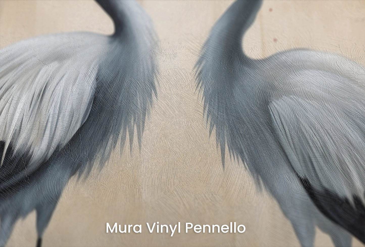 Zbliżenie na artystyczną fototapetę o nazwie Autumn Elegance #2 na podłożu Mura Vinyl Pennello - faktura pociągnięć pędzla malarskiego.