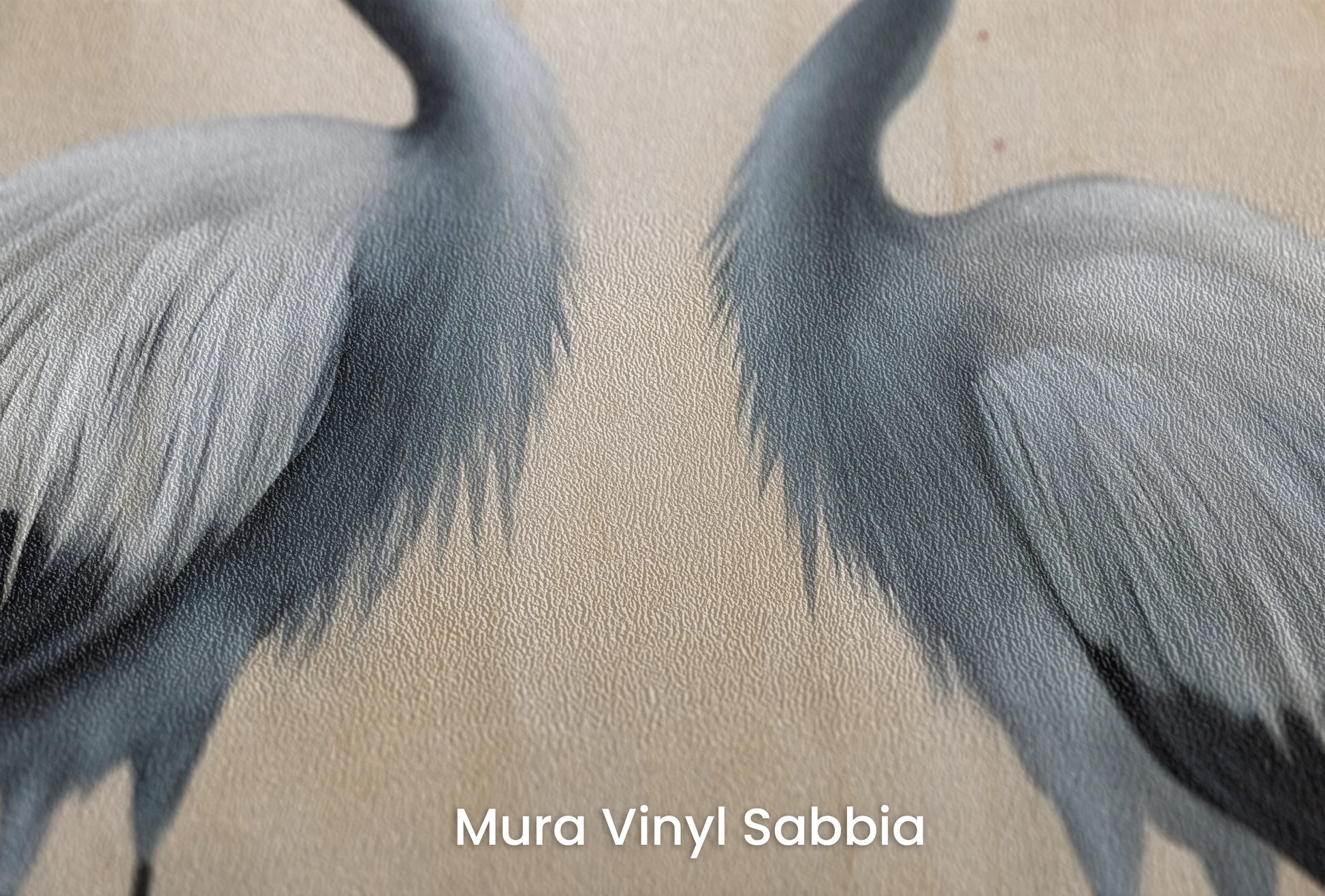 Zbliżenie na artystyczną fototapetę o nazwie Autumn Elegance #2 na podłożu Mura Vinyl Sabbia struktura grubego ziarna piasku.