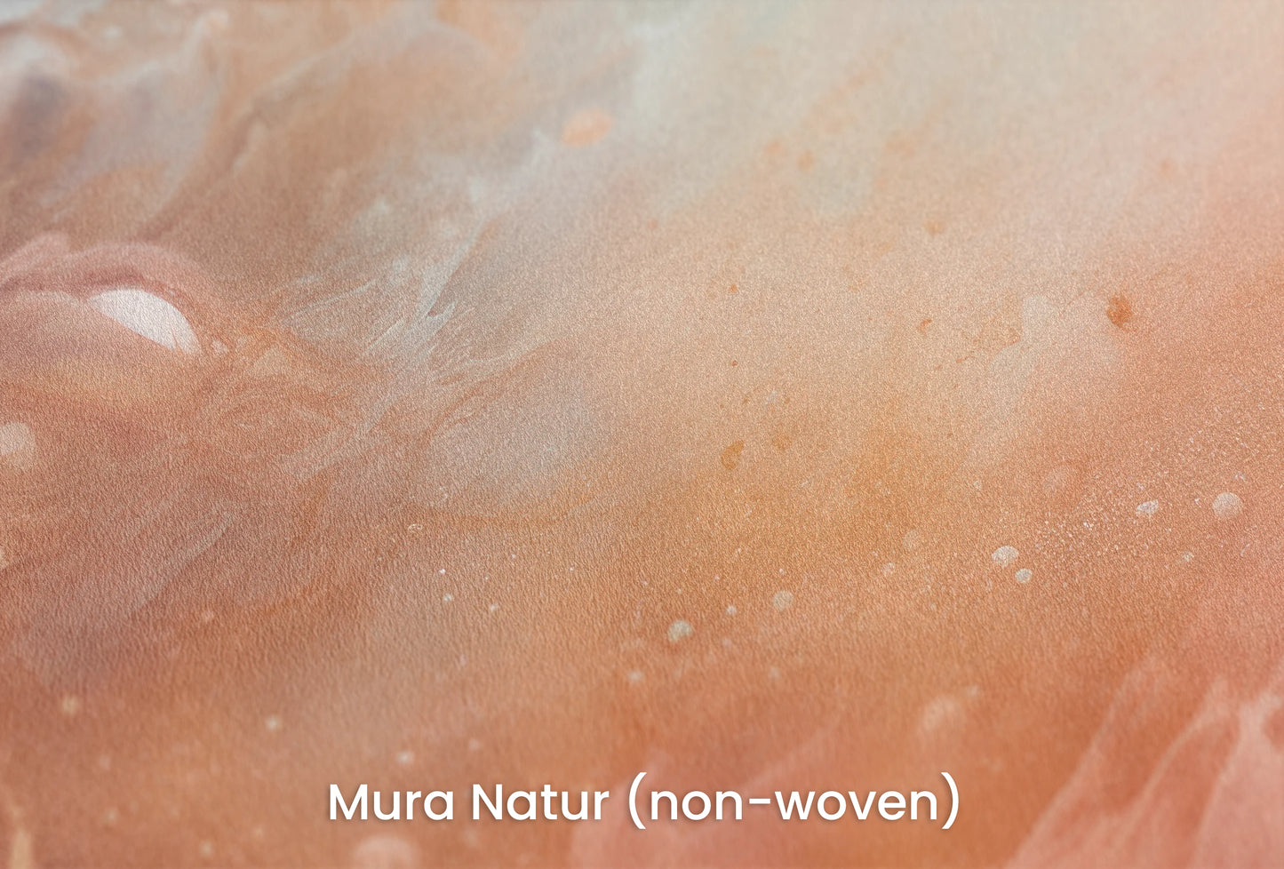 Zbliżenie na artystyczną fototapetę o nazwie Solar Nebula na podłożu Mura Natur (non-woven) - naturalne i ekologiczne podłoże.