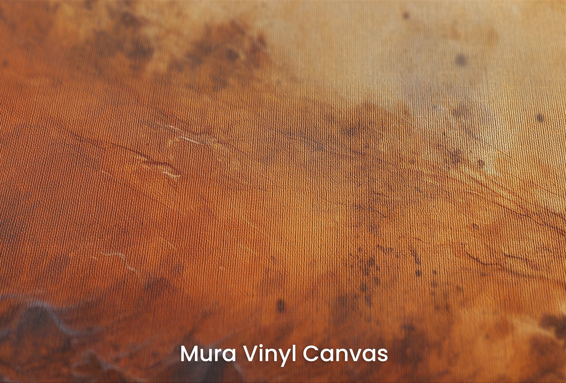 Zbliżenie na artystyczną fototapetę o nazwie Martian Winds na podłożu Mura Vinyl Canvas - faktura naturalnego płótna.