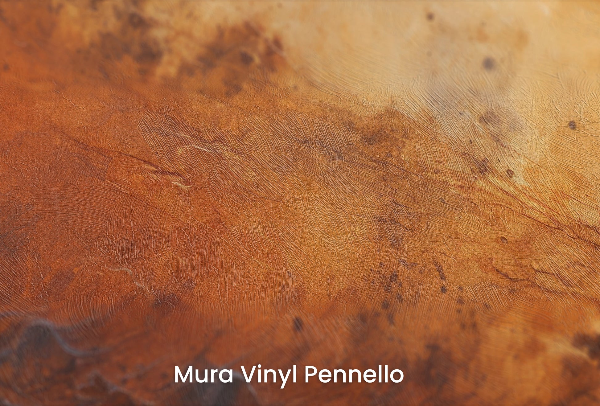 Zbliżenie na artystyczną fototapetę o nazwie Martian Winds na podłożu Mura Vinyl Pennello - faktura pociągnięć pędzla malarskiego.