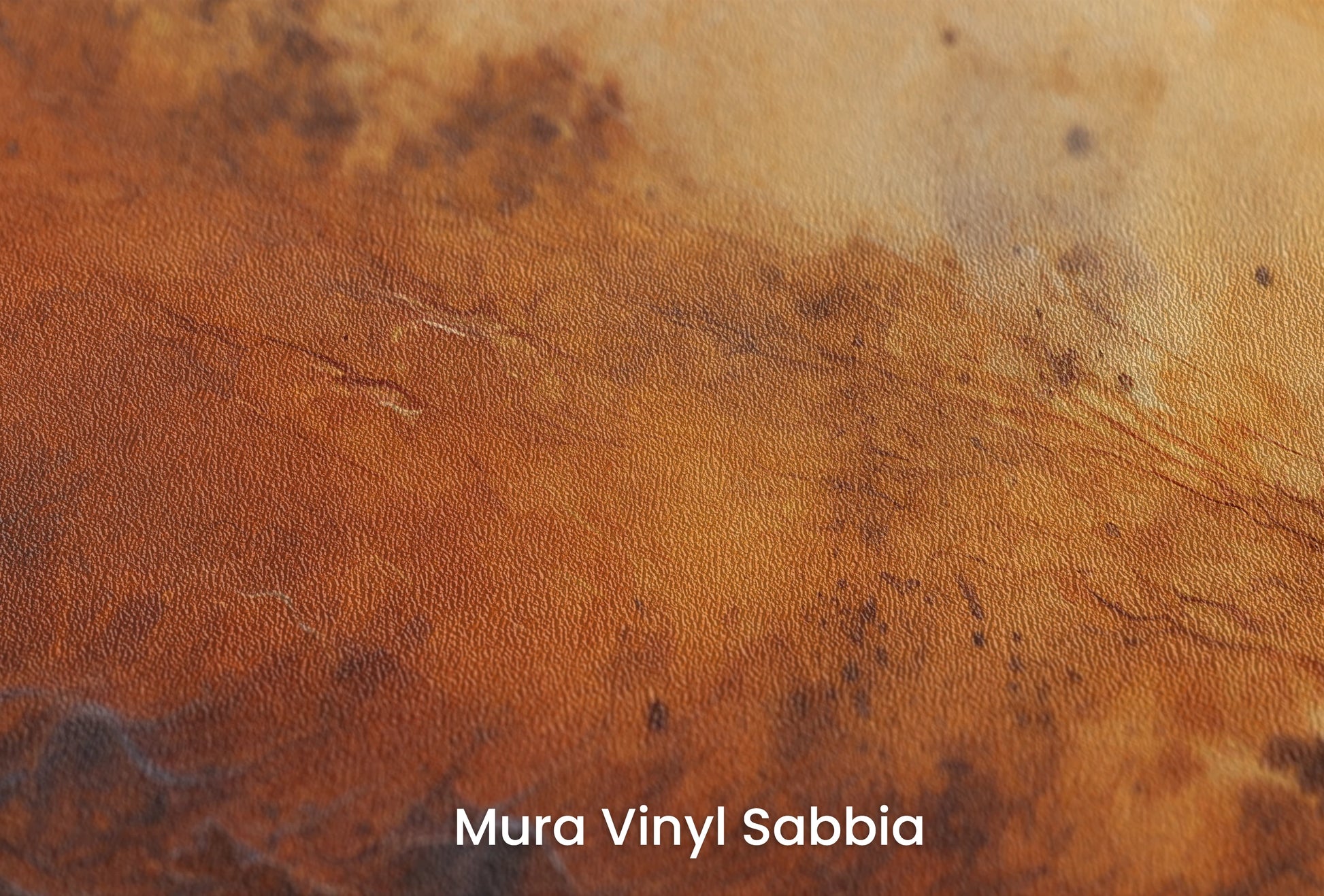 Zbliżenie na artystyczną fototapetę o nazwie Martian Winds na podłożu Mura Vinyl Sabbia struktura grubego ziarna piasku.