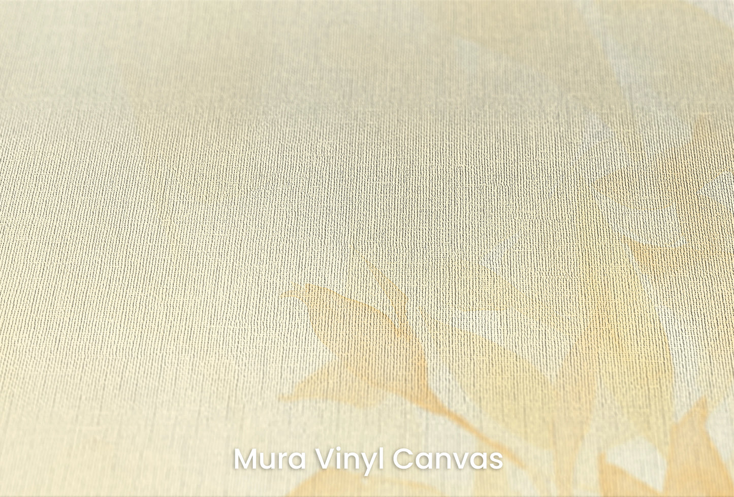 Zbliżenie na artystyczną fototapetę o nazwie Serene Light na podłożu Mura Vinyl Canvas - faktura naturalnego płótna.