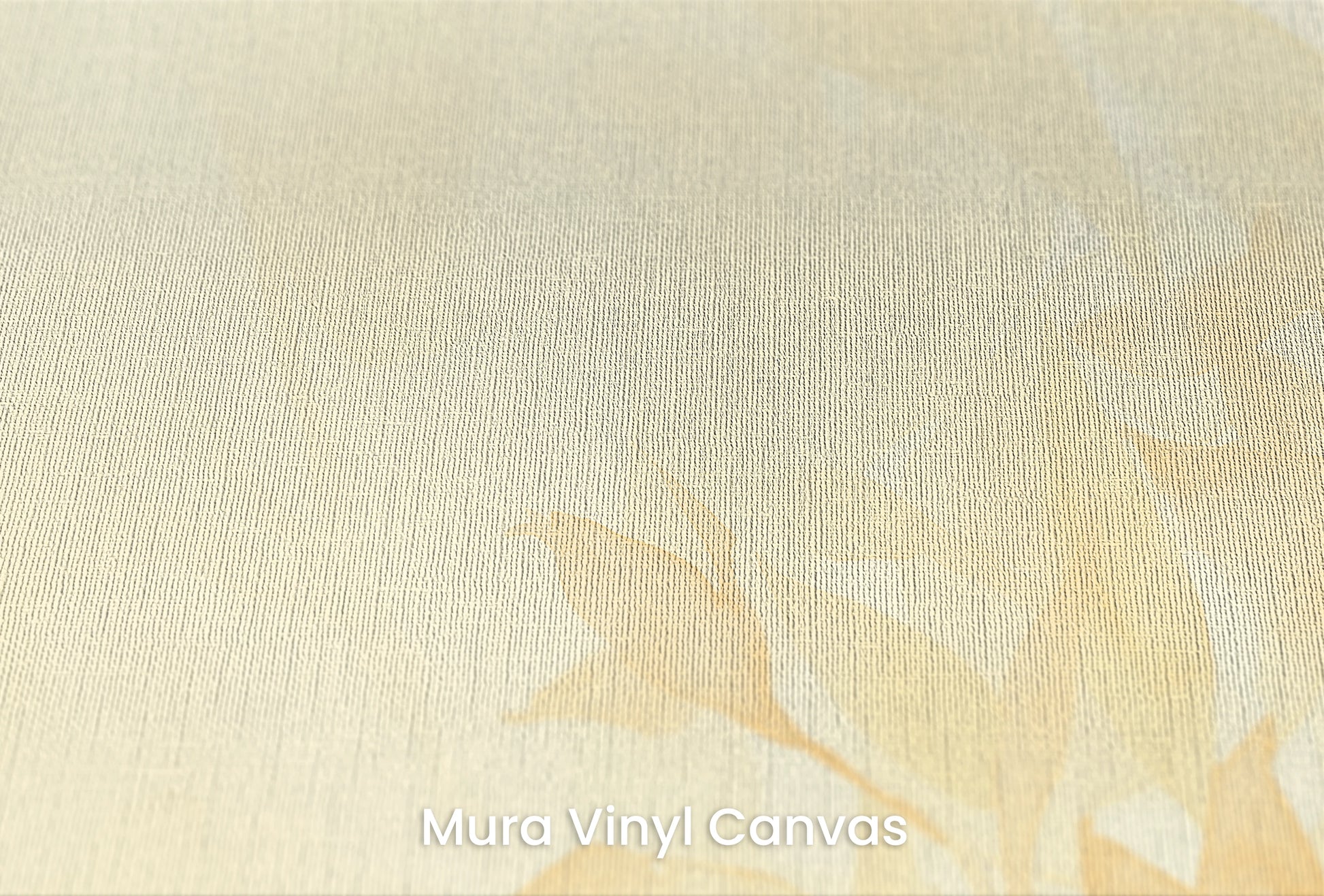 Zbliżenie na artystyczną fototapetę o nazwie Serene Light na podłożu Mura Vinyl Canvas - faktura naturalnego płótna.