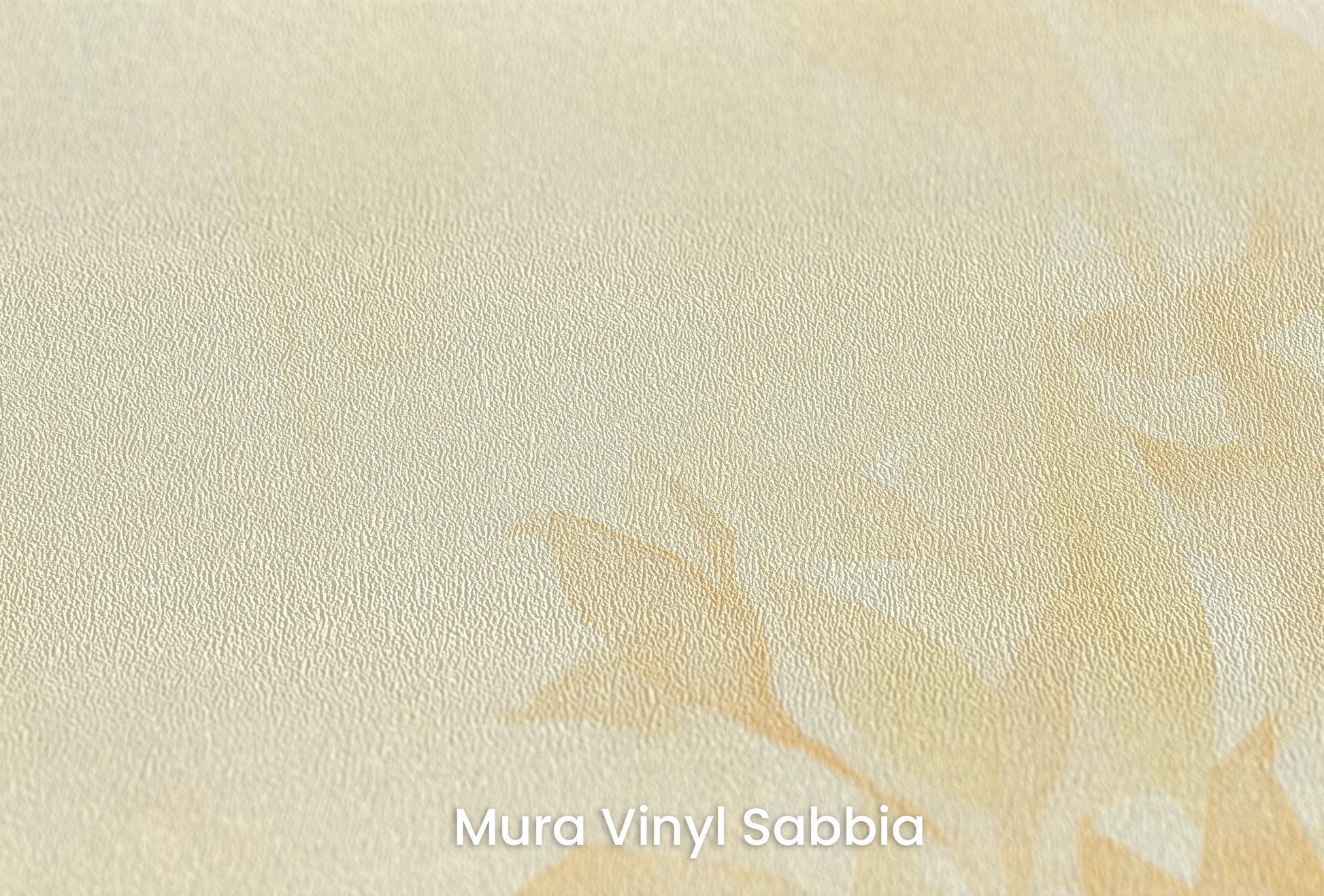 Zbliżenie na artystyczną fototapetę o nazwie Serene Light na podłożu Mura Vinyl Sabbia struktura grubego ziarna piasku.