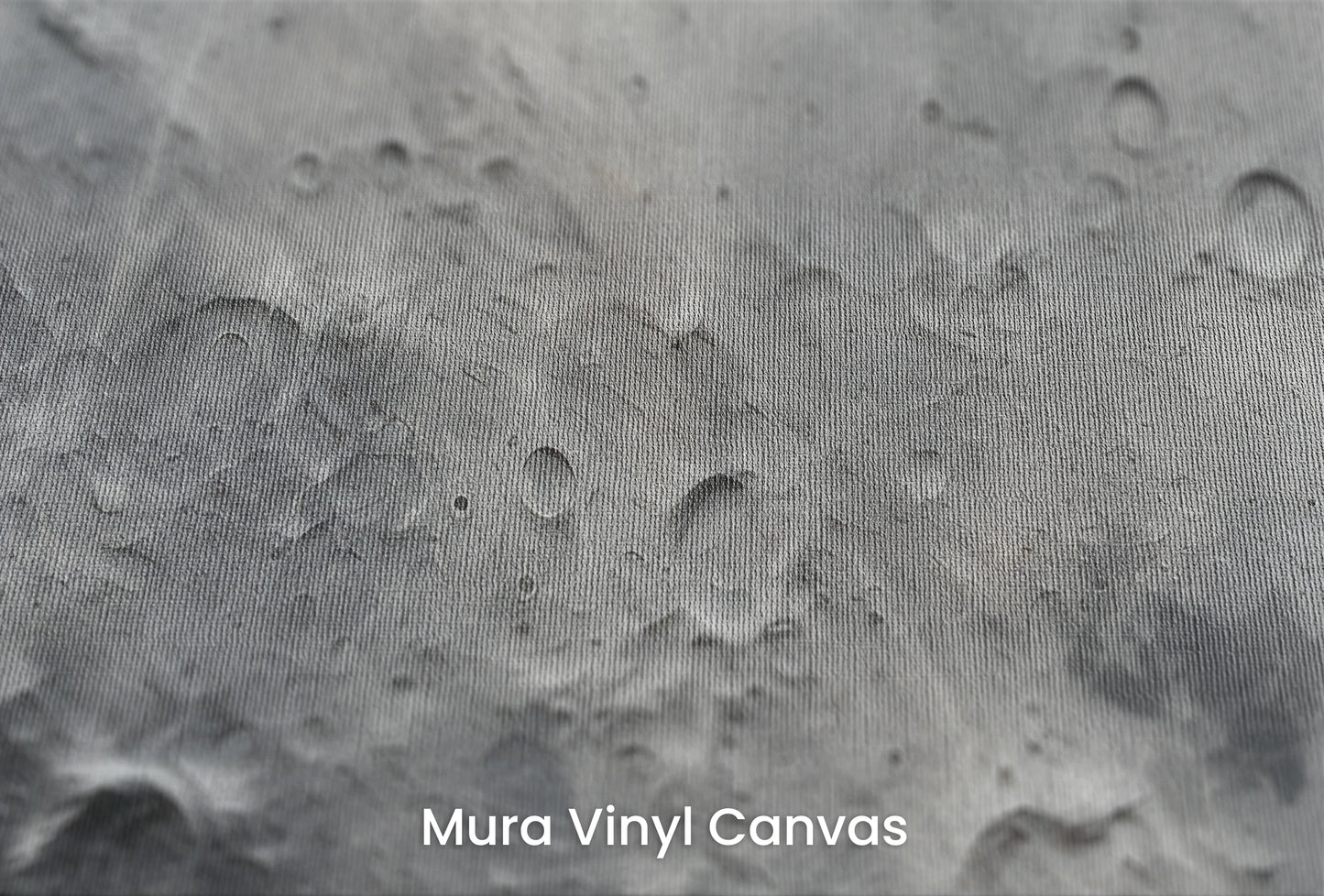 Zbliżenie na artystyczną fototapetę o nazwie Lunar Craters na podłożu Mura Vinyl Canvas - faktura naturalnego płótna.