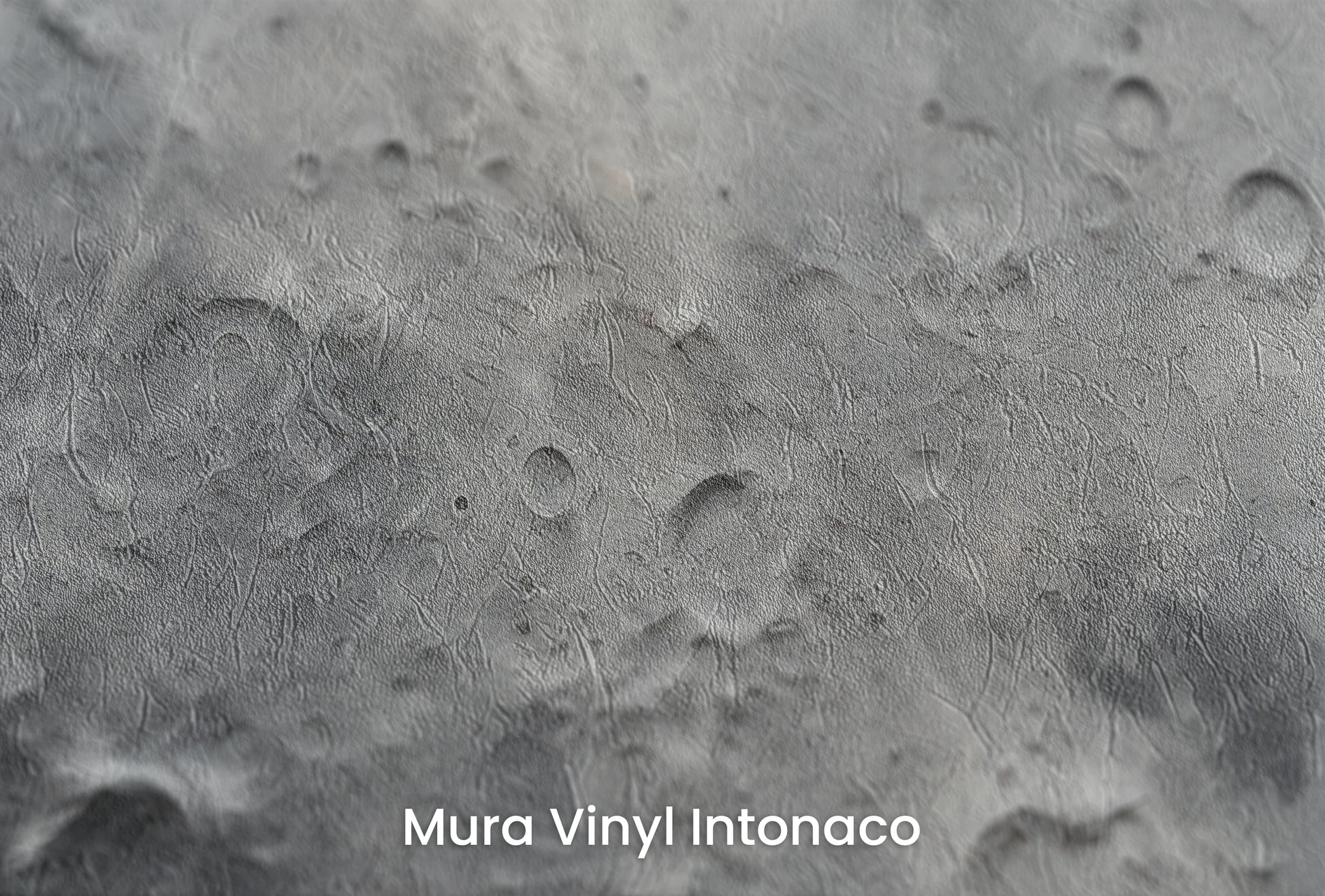 Zbliżenie na artystyczną fototapetę o nazwie Lunar Craters na podłożu Mura Vinyl Intonaco - struktura tartego tynku.