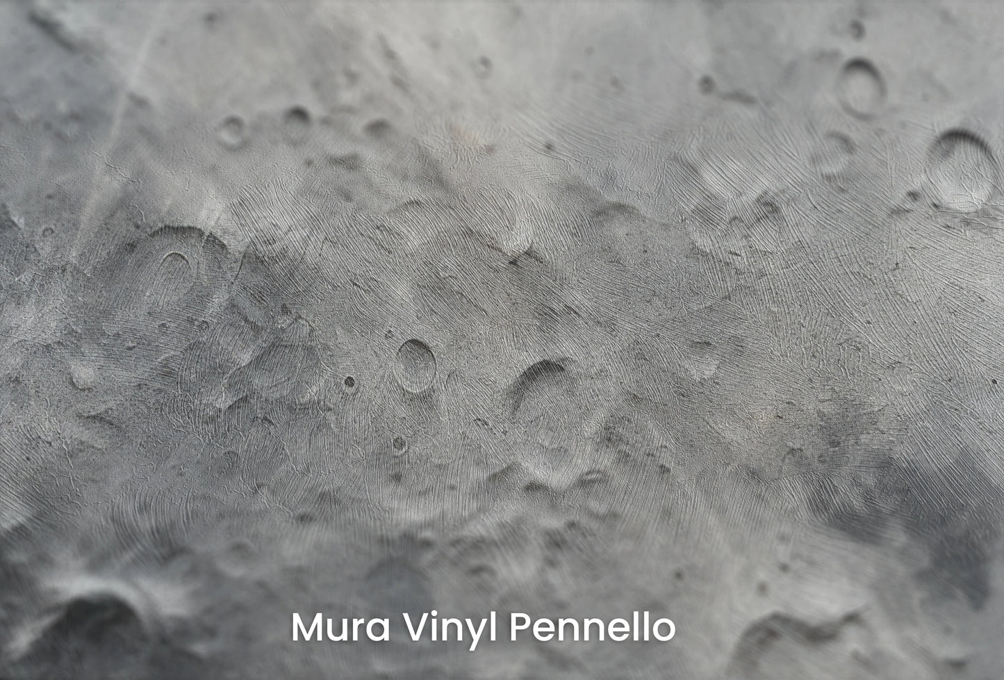 Zbliżenie na artystyczną fototapetę o nazwie Lunar Craters na podłożu Mura Vinyl Pennello - faktura pociągnięć pędzla malarskiego.