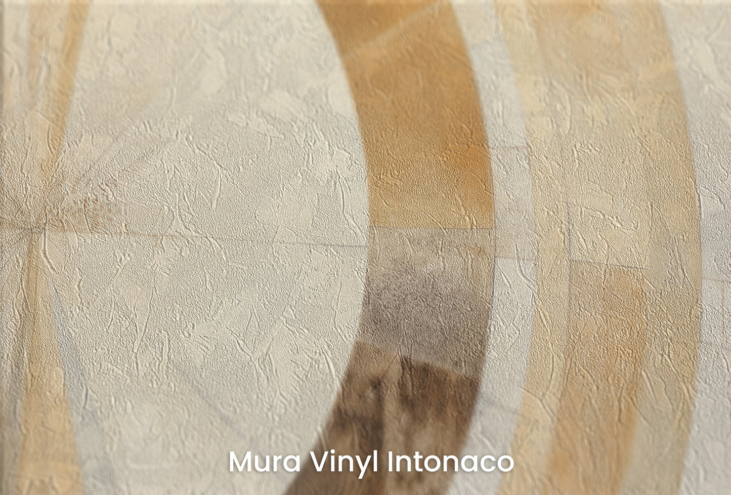 Zbliżenie na artystyczną fototapetę o nazwie SUN-KISSED MARBLE ARCH na podłożu Mura Vinyl Intonaco - struktura tartego tynku.
