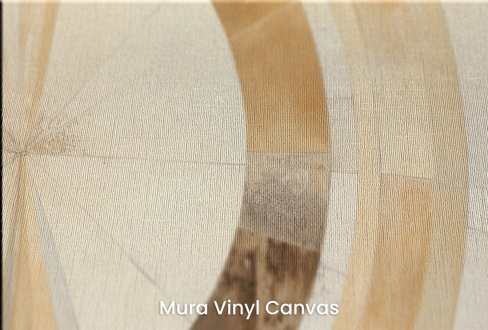 Zbliżenie na artystyczną fototapetę o nazwie SUN-KISSED MARBLE ARCH na podłożu Mura Vinyl Canvas - faktura naturalnego płótna.