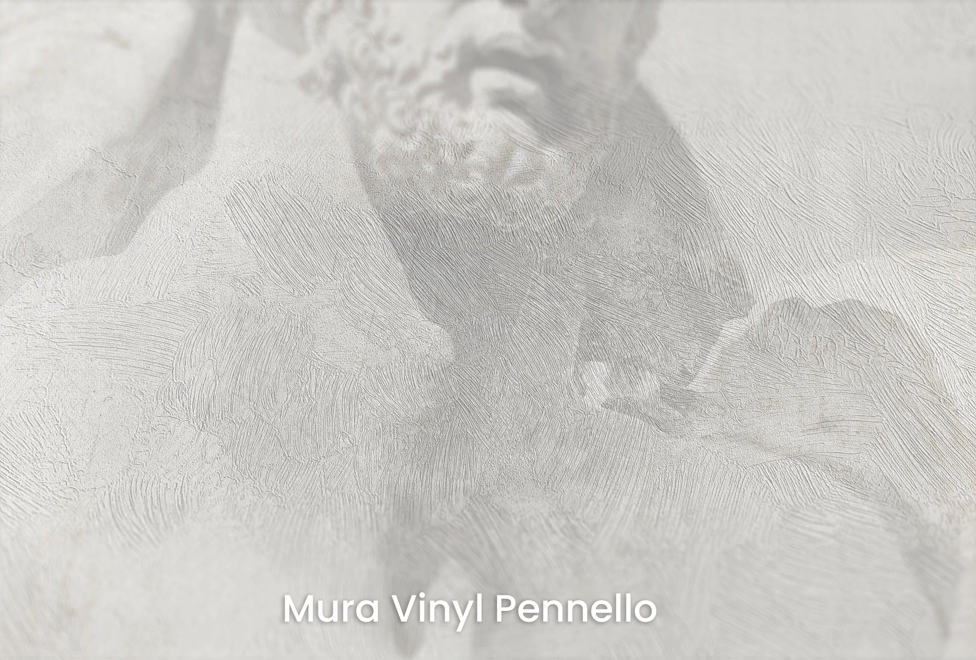 Zbliżenie na artystyczną fototapetę o nazwie Apollo's Gaze na podłożu Mura Vinyl Pennello - faktura pociągnięć pędzla malarskiego.
