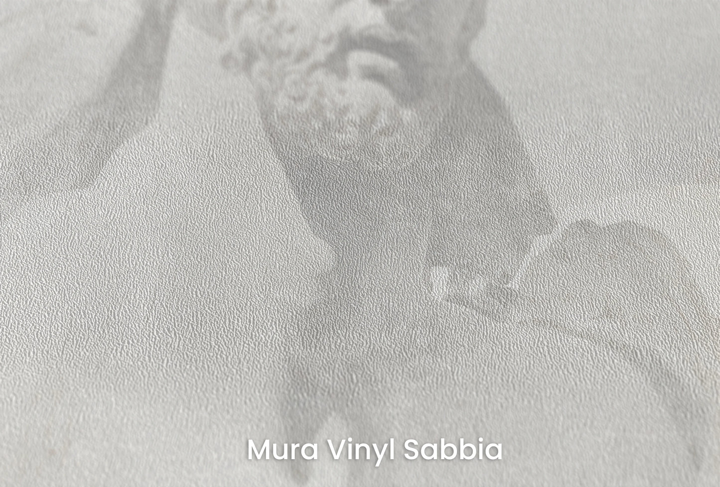 Zbliżenie na artystyczną fototapetę o nazwie Apollo's Gaze na podłożu Mura Vinyl Sabbia struktura grubego ziarna piasku.
