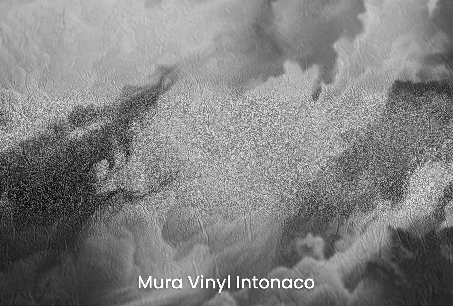 Zbliżenie na artystyczną fototapetę o nazwie Luminous Chaos na podłożu Mura Vinyl Intonaco - struktura tartego tynku.