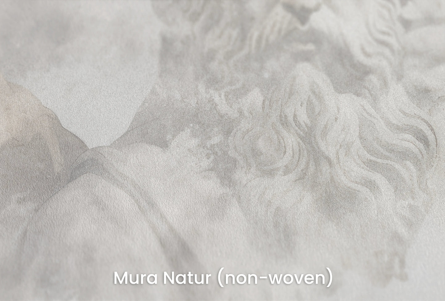 Zbliżenie na artystyczną fototapetę o nazwie Zeus's Introspection na podłożu Mura Natur (non-woven) - naturalne i ekologiczne podłoże.