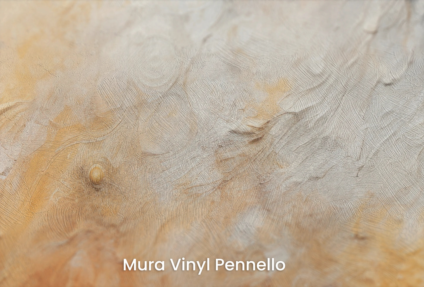 Zbliżenie na artystyczną fototapetę o nazwie Lunar Eclipse na podłożu Mura Vinyl Pennello - faktura pociągnięć pędzla malarskiego.