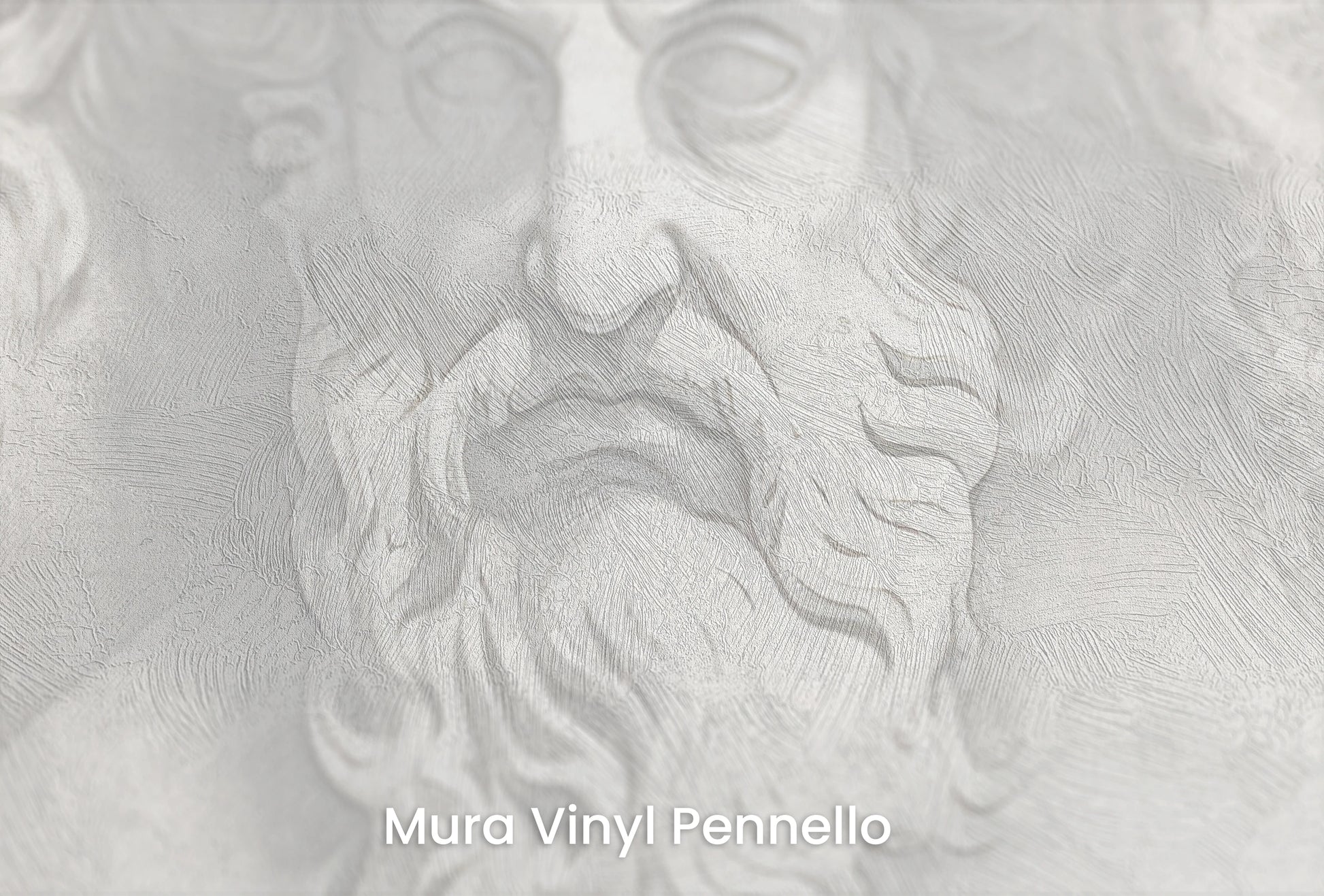 Zbliżenie na artystyczną fototapetę o nazwie Philosophers' Musings na podłożu Mura Vinyl Pennello - faktura pociągnięć pędzla malarskiego.