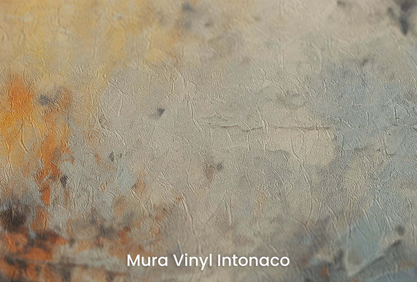 Zbliżenie na artystyczną fototapetę o nazwie Lunar Surface #3 na podłożu Mura Vinyl Intonaco - struktura tartego tynku.