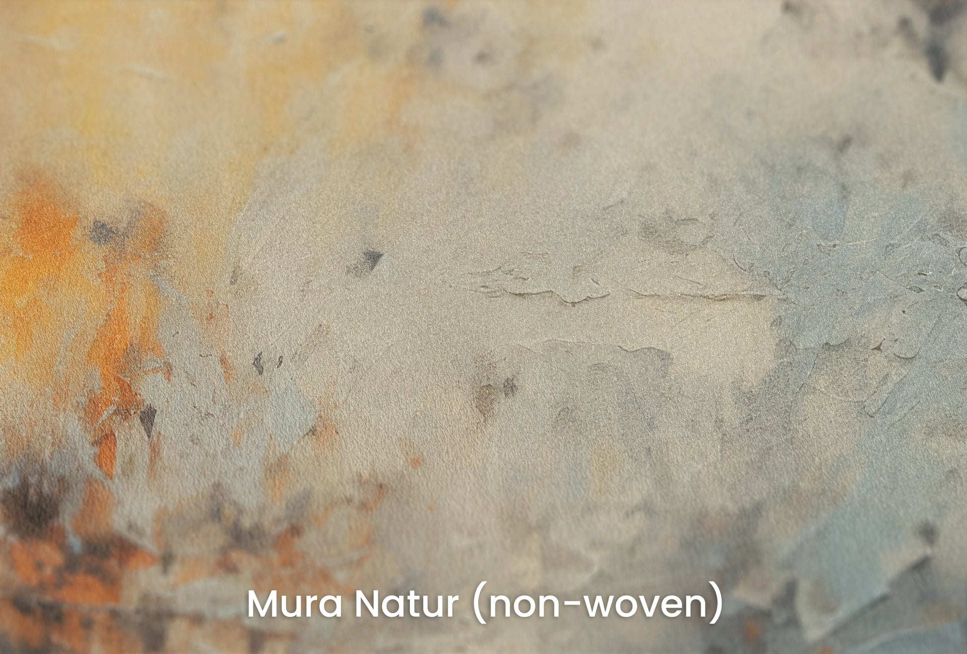 Zbliżenie na artystyczną fototapetę o nazwie Lunar Surface #3 na podłożu Mura Natur (non-woven) - naturalne i ekologiczne podłoże.