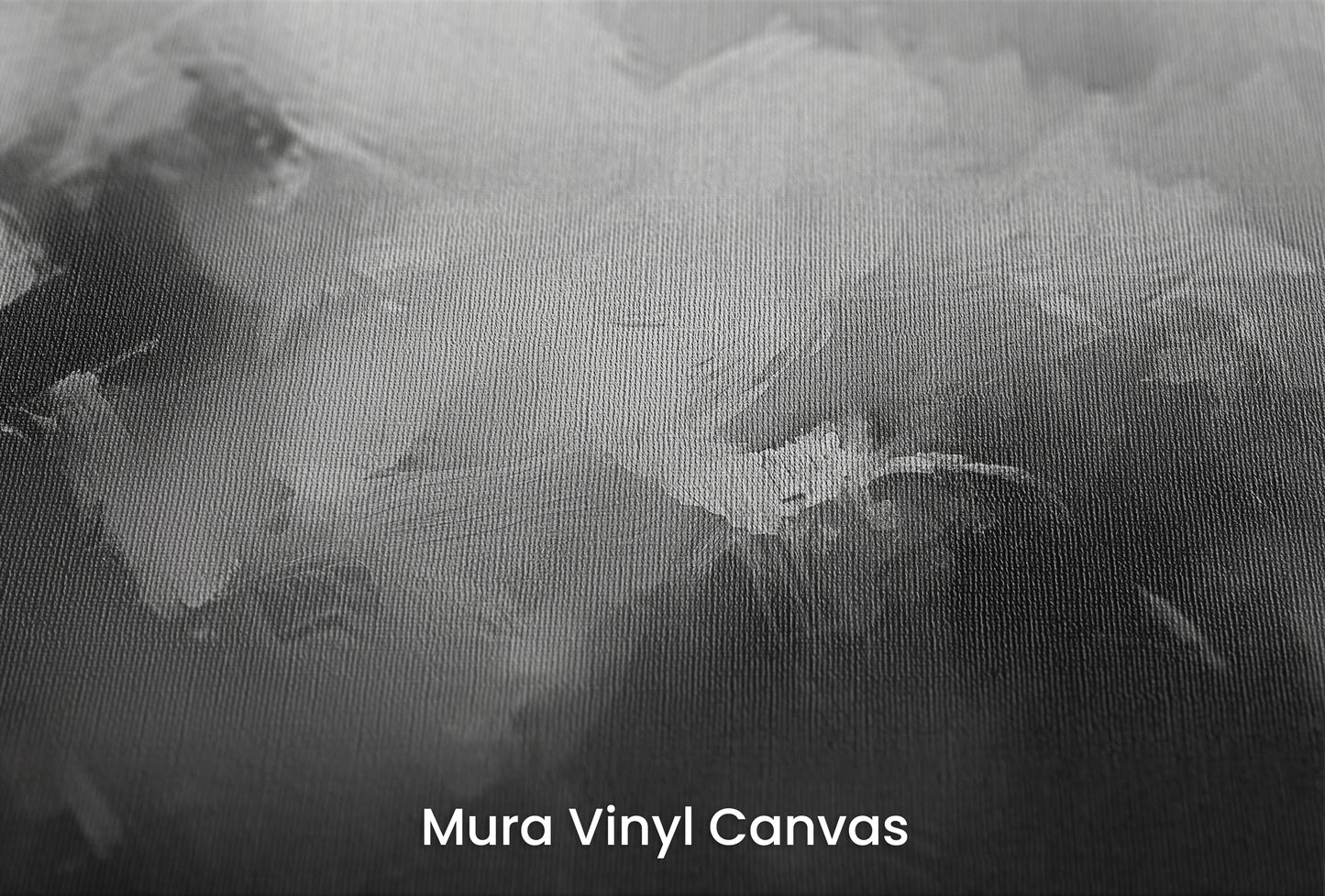 Zbliżenie na artystyczną fototapetę o nazwie Monochromatic Mood na podłożu Mura Vinyl Canvas - faktura naturalnego płótna.