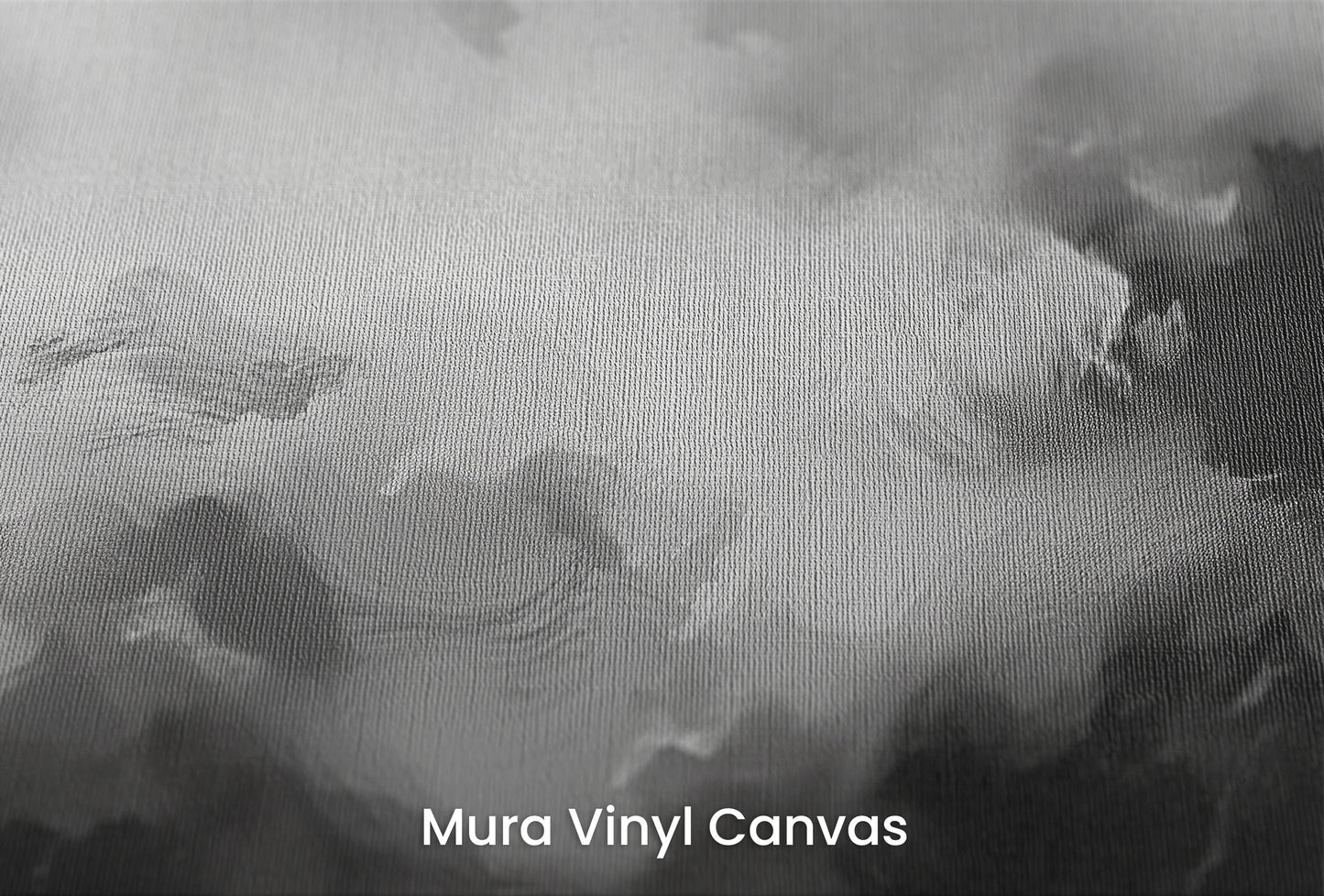 Zbliżenie na artystyczną fototapetę o nazwie Storm's Palette na podłożu Mura Vinyl Canvas - faktura naturalnego płótna.