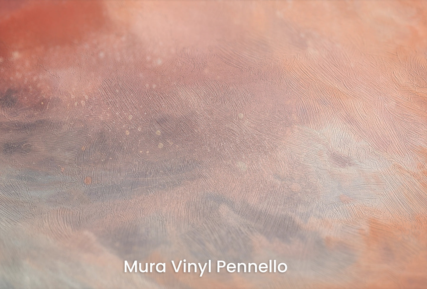 Zbliżenie na artystyczną fototapetę o nazwie Monolith's Shadow na podłożu Mura Vinyl Pennello - faktura pociągnięć pędzla malarskiego.