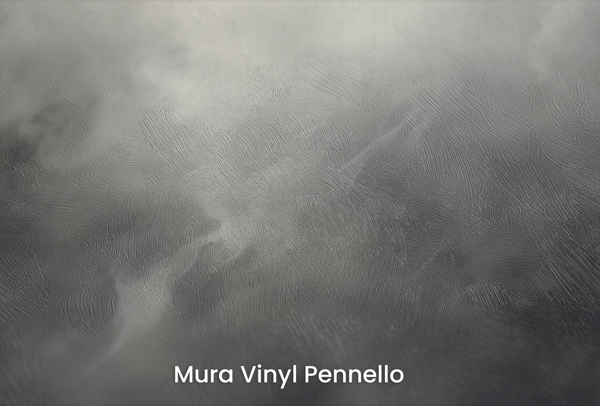 Zbliżenie na artystyczną fototapetę o nazwie Silver Storm na podłożu Mura Vinyl Pennello - faktura pociągnięć pędzla malarskiego.