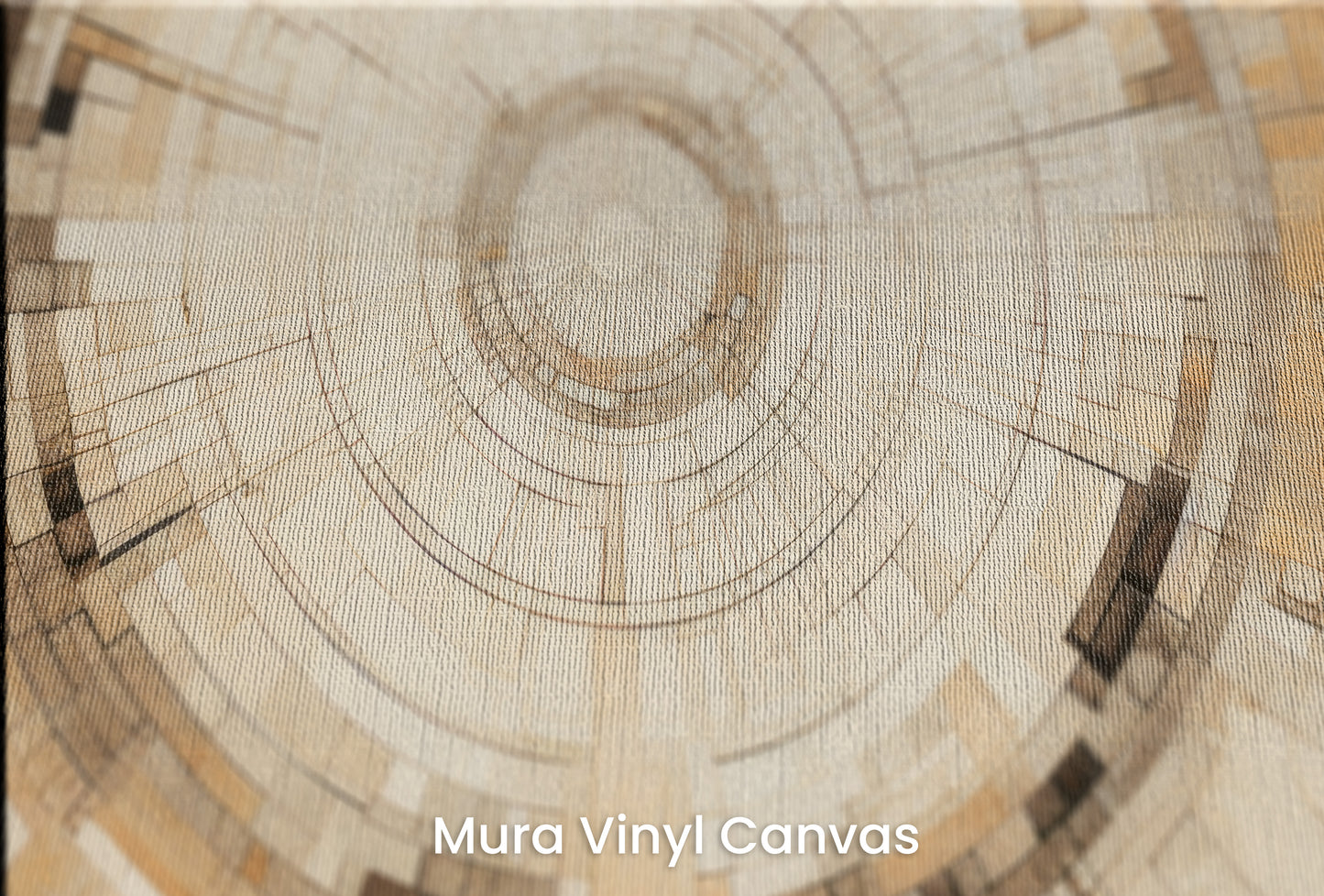 Zbliżenie na artystyczną fototapetę o nazwie TIMELESS VORTEX ARRAY na podłożu Mura Vinyl Canvas - faktura naturalnego płótna.
