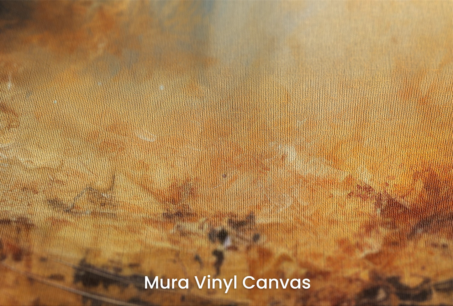 Zbliżenie na artystyczną fototapetę o nazwie Moonlit Glory na podłożu Mura Vinyl Canvas - faktura naturalnego płótna.