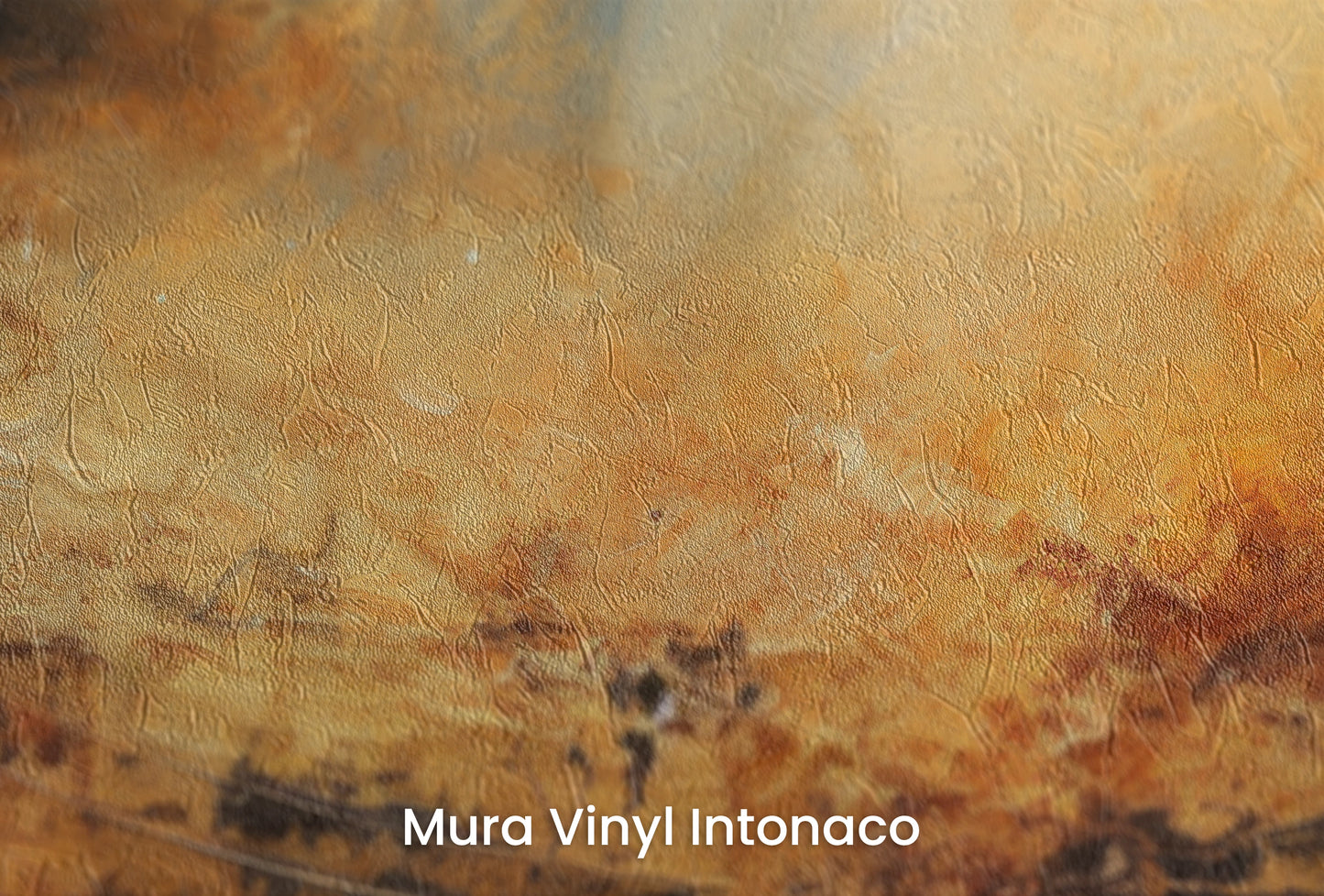 Zbliżenie na artystyczną fototapetę o nazwie Moonlit Glory na podłożu Mura Vinyl Intonaco - struktura tartego tynku.