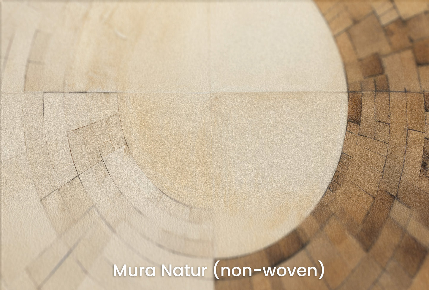 Zbliżenie na artystyczną fototapetę o nazwie SUNSTONE MAZE DESIGN na podłożu Mura Natur (non-woven) - naturalne i ekologiczne podłoże.
