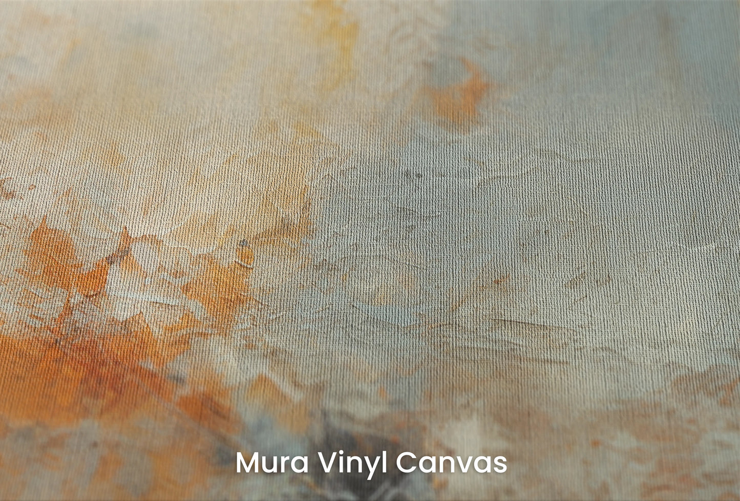 Zbliżenie na artystyczną fototapetę o nazwie Moon's Texture na podłożu Mura Vinyl Canvas - faktura naturalnego płótna.