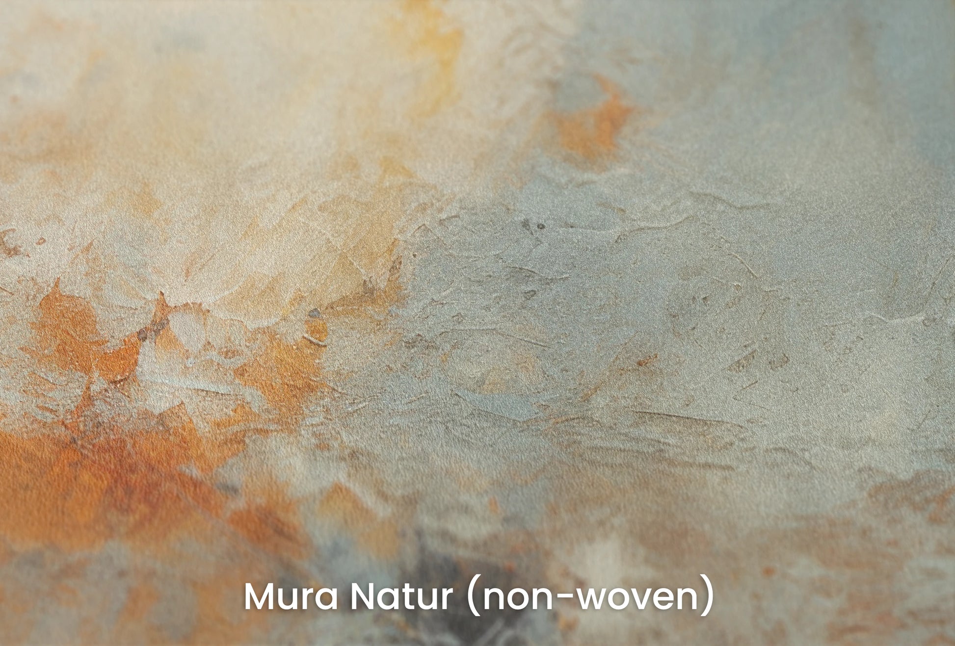 Zbliżenie na artystyczną fototapetę o nazwie Moon's Texture na podłożu Mura Natur (non-woven) - naturalne i ekologiczne podłoże.