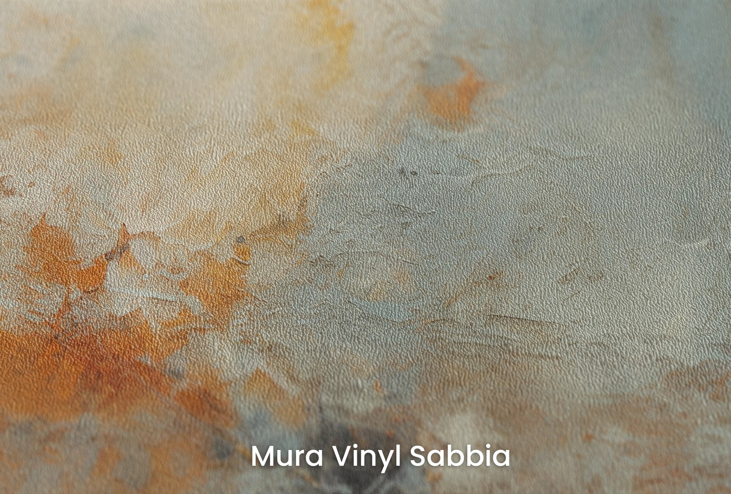 Zbliżenie na artystyczną fototapetę o nazwie Moon's Texture na podłożu Mura Vinyl Sabbia struktura grubego ziarna piasku.