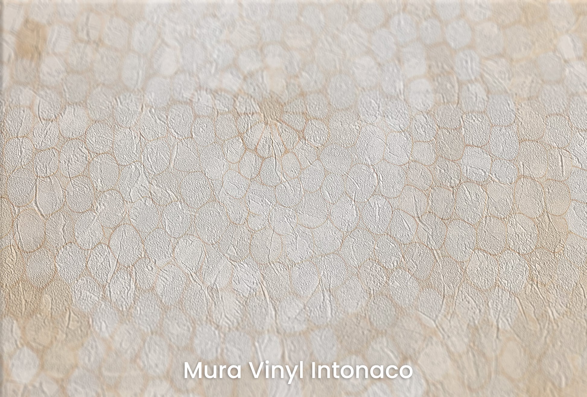 Zbliżenie na artystyczną fototapetę o nazwie HONEY SPARKLE na podłożu Mura Vinyl Intonaco - struktura tartego tynku.