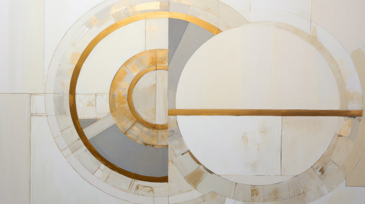 Prezentacja całego wzoru fototapety o nazwie GOLDEN SEGMENT SYMMETRY