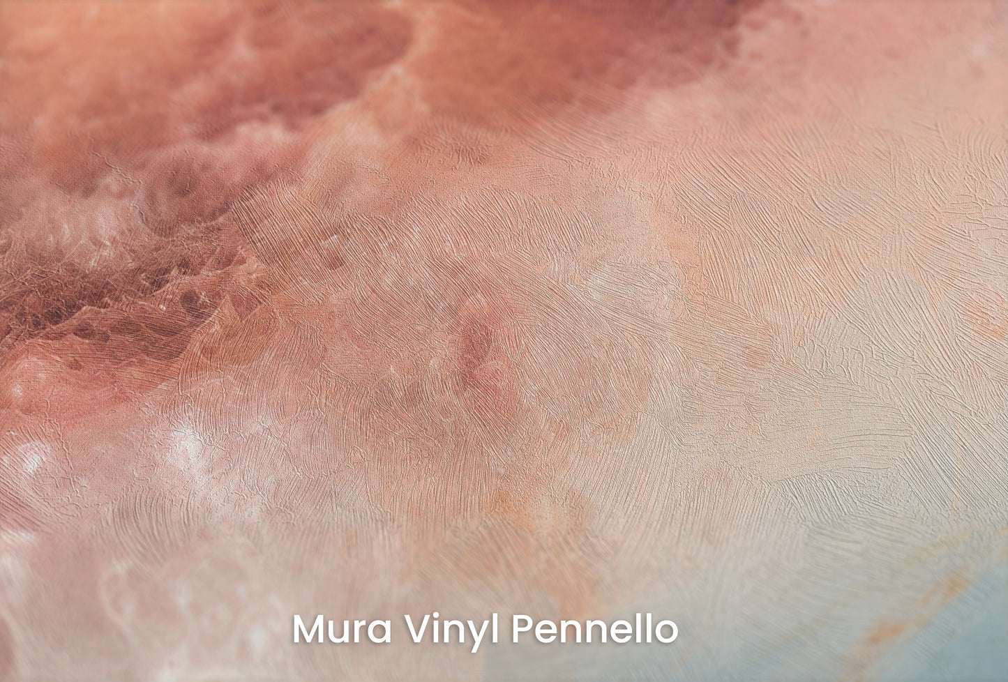 Zbliżenie na artystyczną fototapetę o nazwie Lunar Surface #2 na podłożu Mura Vinyl Pennello - faktura pociągnięć pędzla malarskiego.