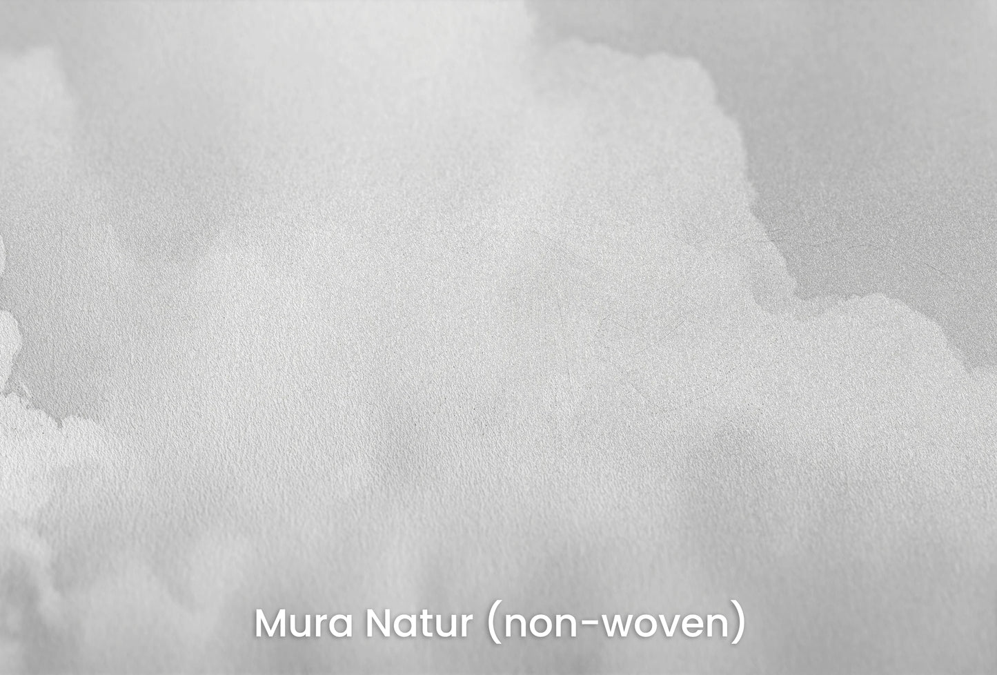 Zbliżenie na artystyczną fototapetę o nazwie Clouds of Tranquility na podłożu Mura Natur (non-woven) - naturalne i ekologiczne podłoże.