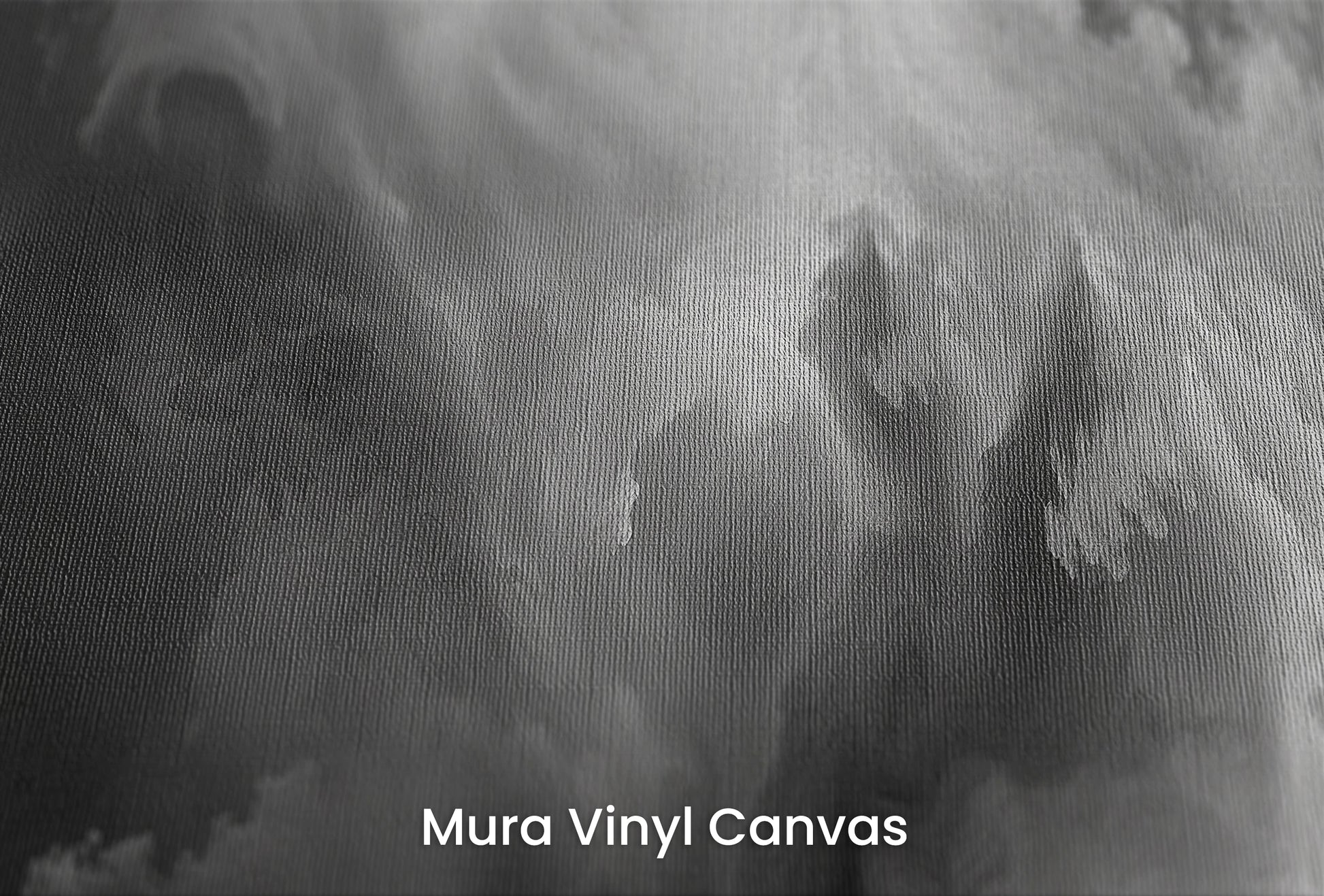 Zbliżenie na artystyczną fototapetę o nazwie Abstract Storm na podłożu Mura Vinyl Canvas - faktura naturalnego płótna.