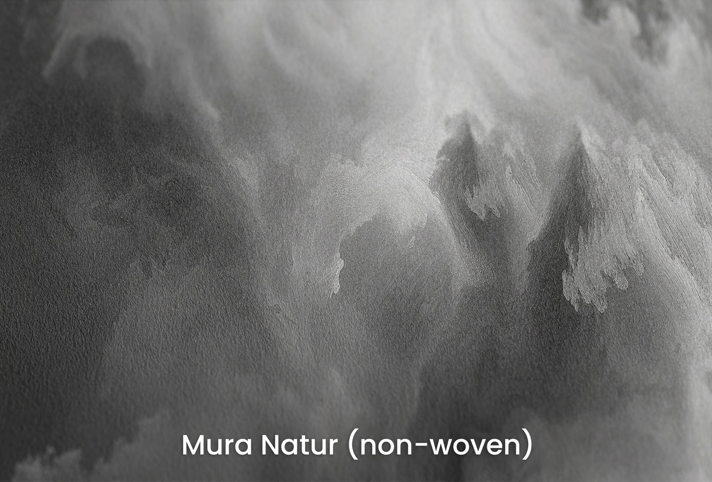 Zbliżenie na artystyczną fototapetę o nazwie Abstract Storm na podłożu Mura Natur (non-woven) - naturalne i ekologiczne podłoże.