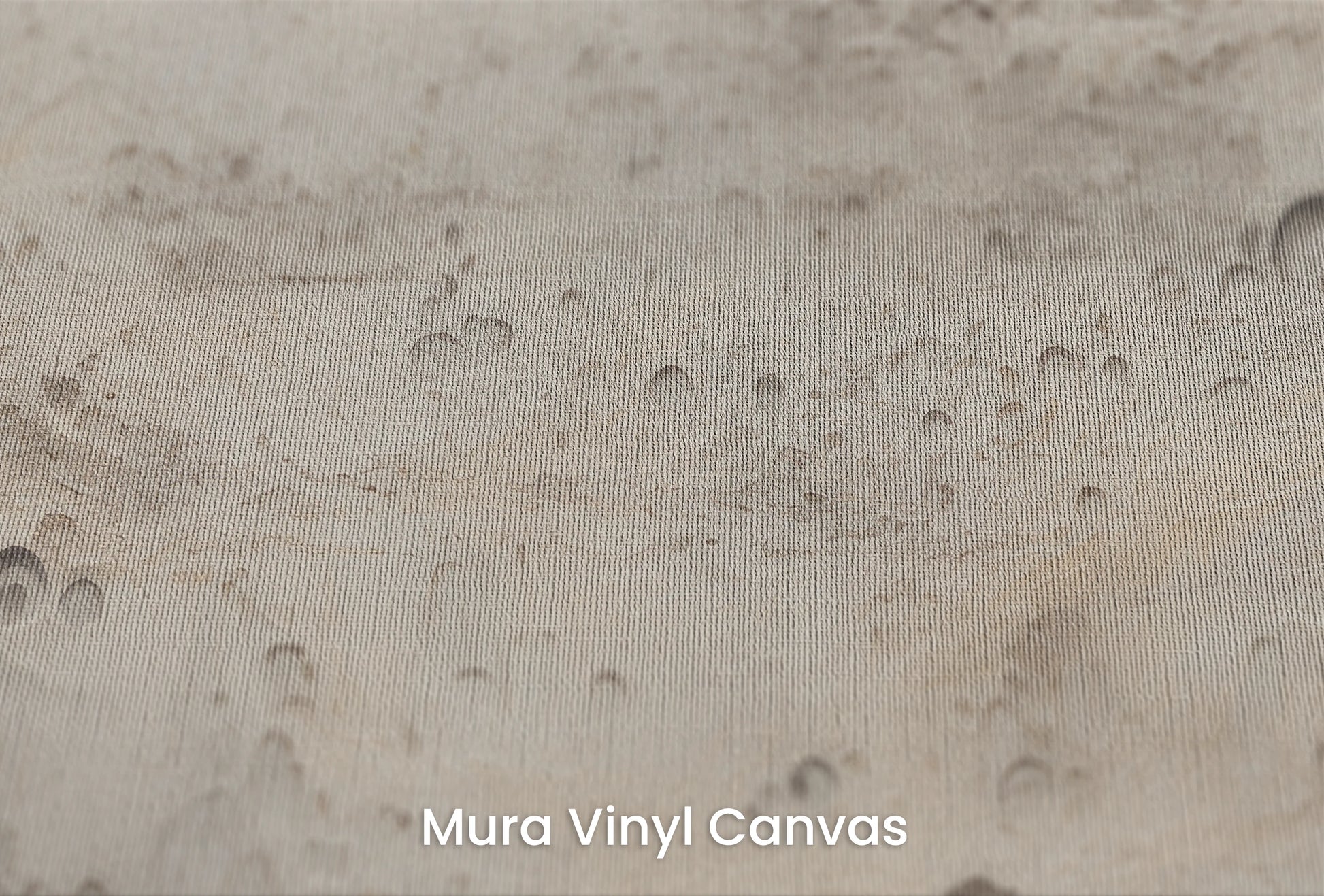Zbliżenie na artystyczną fototapetę o nazwie Beige Moon na podłożu Mura Vinyl Canvas - faktura naturalnego płótna.