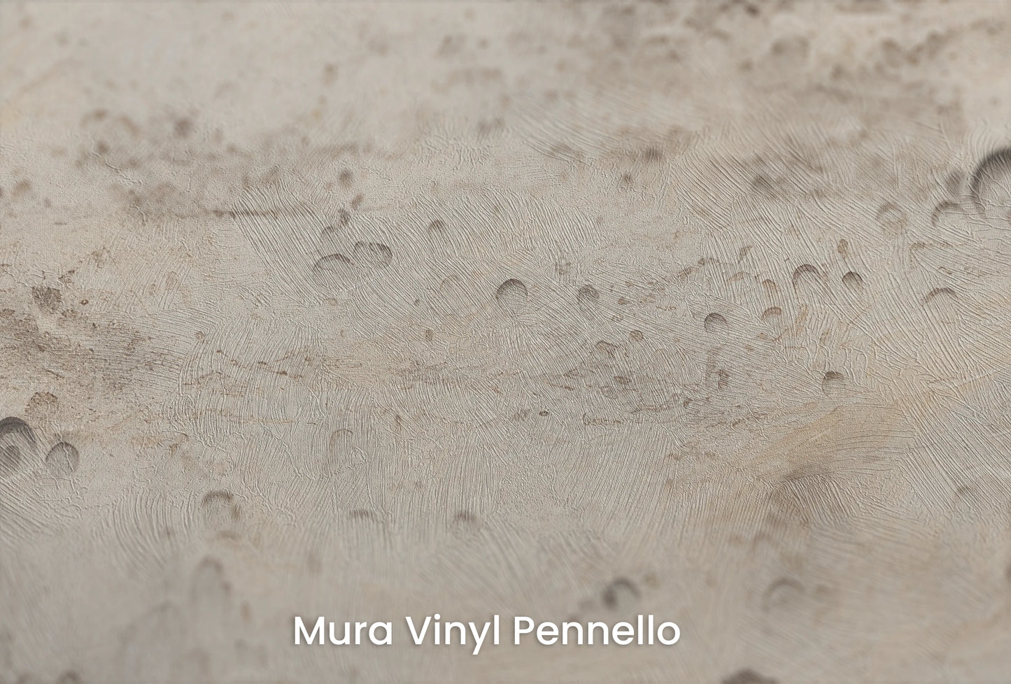 Zbliżenie na artystyczną fototapetę o nazwie Beige Moon na podłożu Mura Vinyl Pennello - faktura pociągnięć pędzla malarskiego.