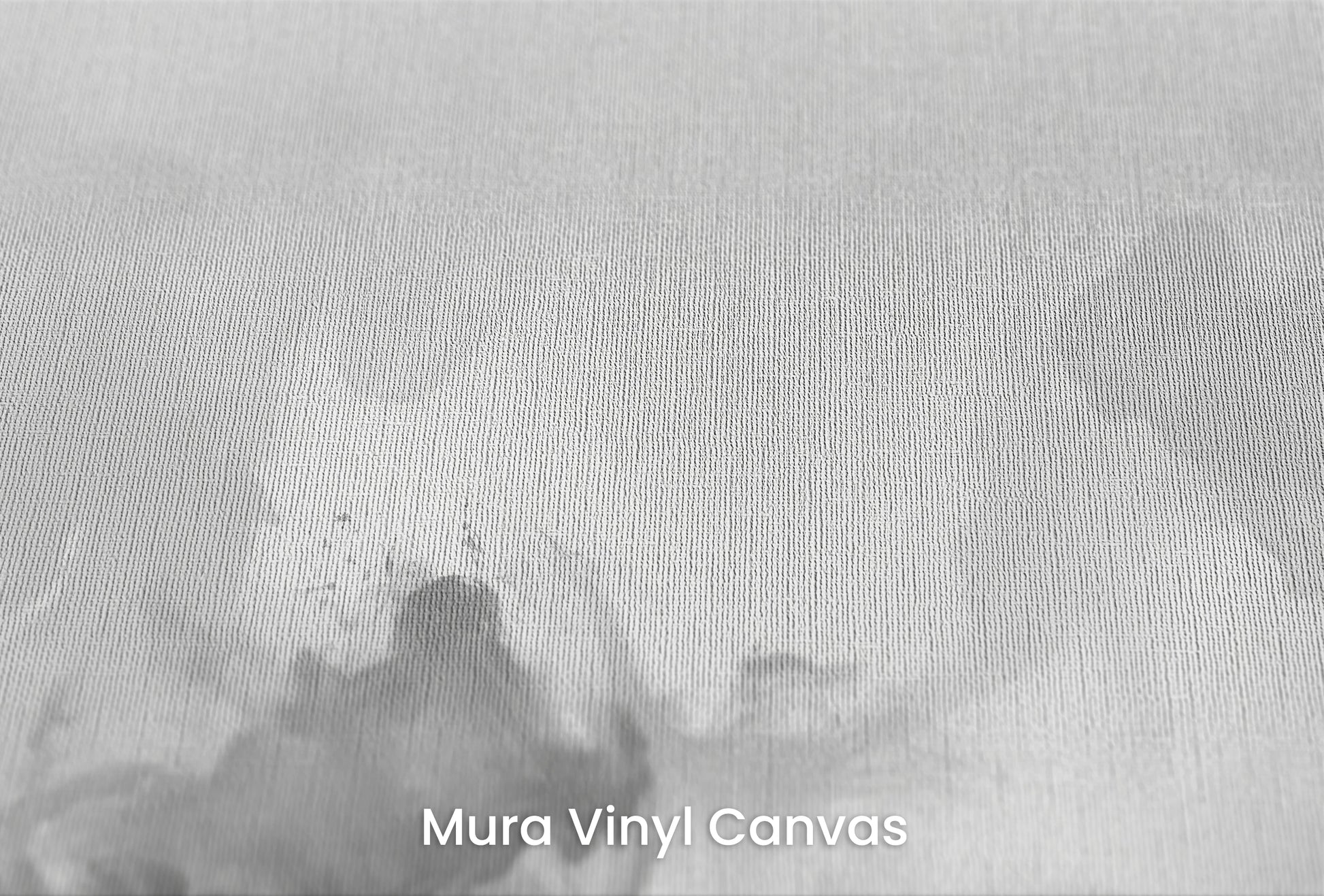 Zbliżenie na artystyczną fototapetę o nazwie Muted Turmoil na podłożu Mura Vinyl Canvas - faktura naturalnego płótna.